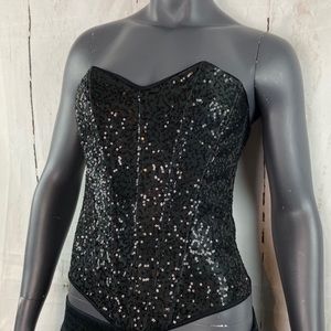 Leg avenue Sequin Corset! Brand new !!